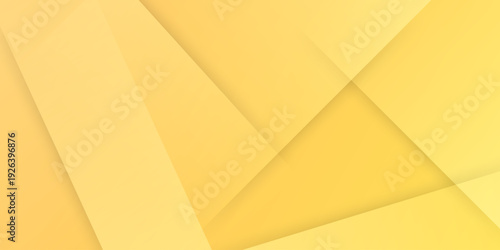 Geometric Shapes in Yellow Gradients, Abstract Composition from a High Angle Perspective