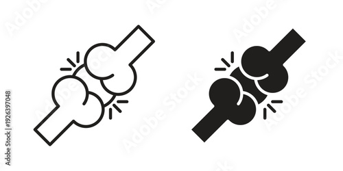 Joint icons for website design and development, app development. EPS10