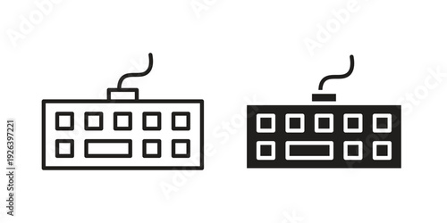 Keyboard icons for website design and development, app development. EPS10