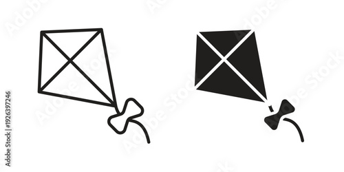 Kite icons for website design and development, app development. EPS10
