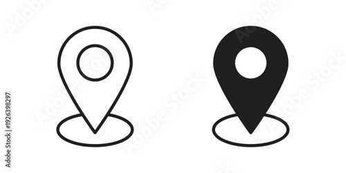 Located icons for website design and development, app development. EPS10