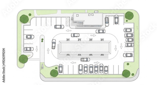 Residential Building Floor Plan Design.