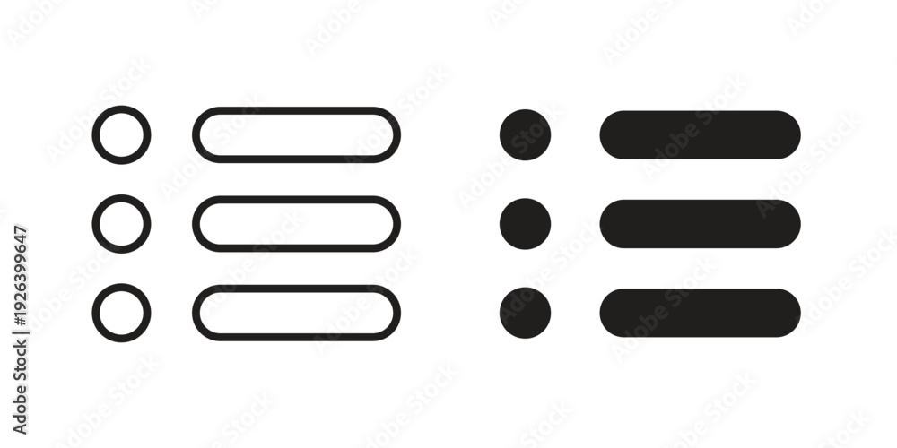 Obraz premium Menu icons for website design and development, app development. EPS10