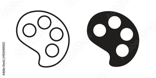 Palette icons for website design and development, app development. EPS10