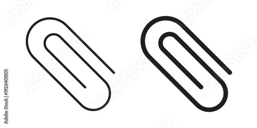 Paperclip icons for website design and development, app development. EPS10