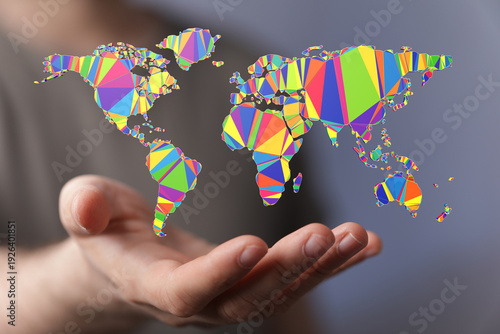 Abstract and vibrant world ...