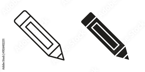 Pencil icons for website design and development, app development. EPS10