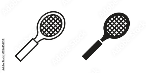Racket icons for website design and development, app development. EPS10