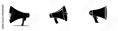 Echoes of the Past: A Megaphone Speaker's Silhouette