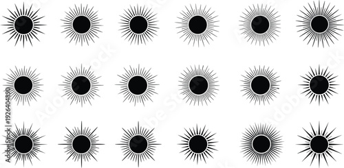 Large set of black transportation icons and logistics vector silhouettes including vehicles airplanes ships and delivery symbols for travel shipping and industrial freight design.