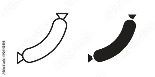 Sausage icons for website design and development, app development. EPS10