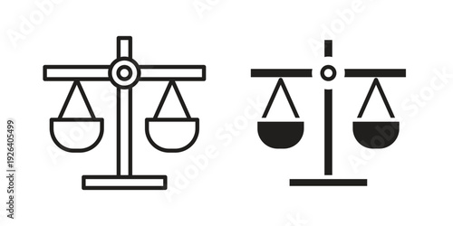Scale icons for website design and development, app development. EPS10