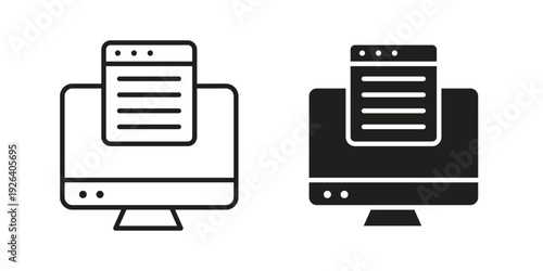 Search online icons for website design and development, app development. EPS10