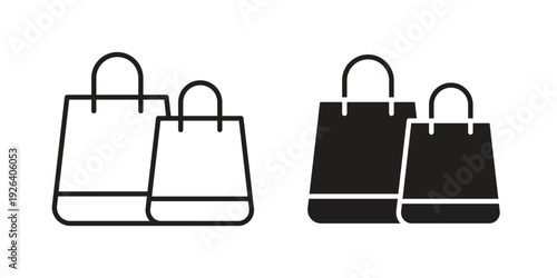 Shopping Bags icons for website design and development, app development. EPS10