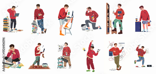 Dedicated young programmer's life: coding, coffee, chaos, and the everyday struggles of a tech-focused student.