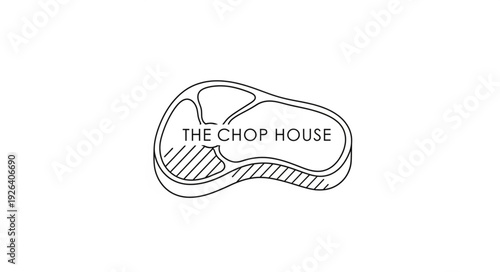 The Chop House Steakhouse Logo Design.