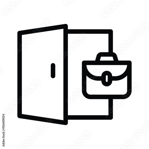 jobless line icon illustration vector graphic.eps