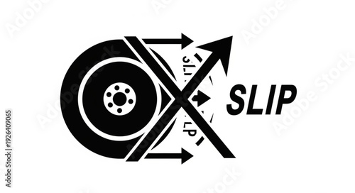 Tire Slip Angle Diagram Illustration.