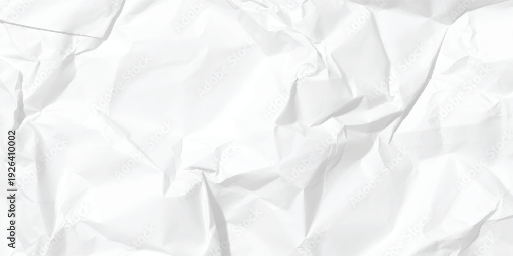 Obraz premium white crumpled paper background. 