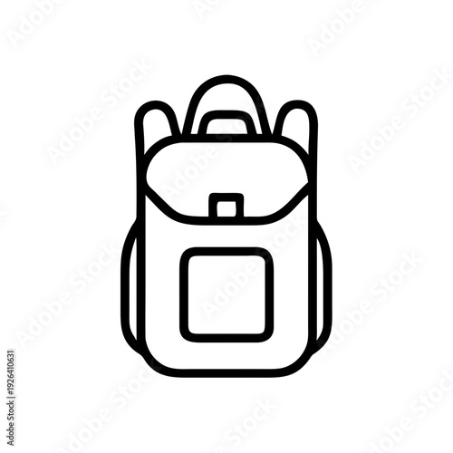 A simple icon representing a backpack or knapsack
