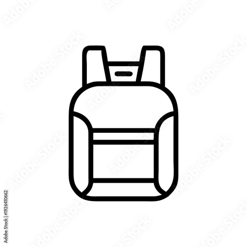A simple icon representing a backpack or knapsack
