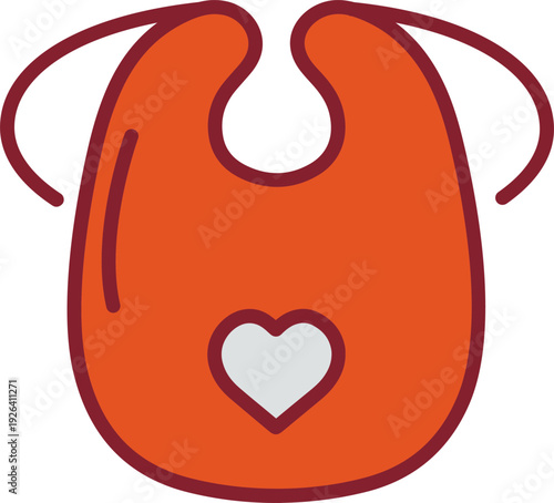 Baby Bib Vector Icon