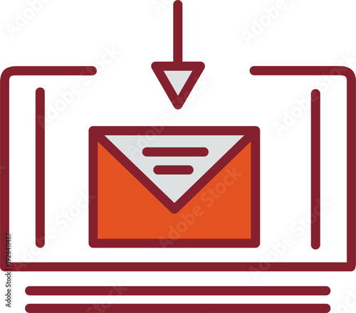 Mail Download Vector Icon