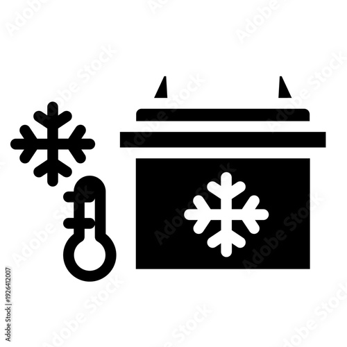 Cool temperature battery icon