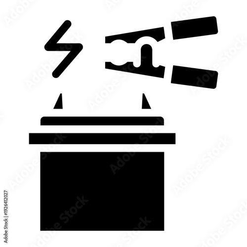 Battery and clamp unit icon