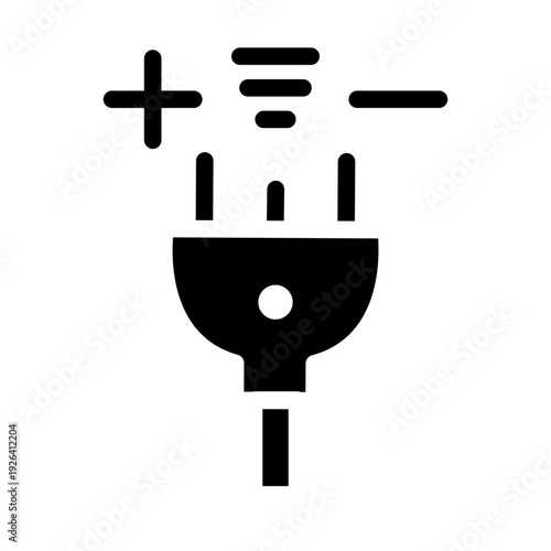 Three pin socket icon