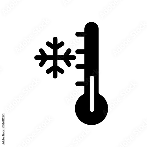Cool thermometer icon