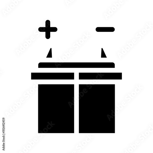 Battery polarity icon
