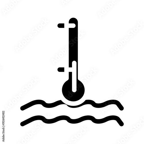 Cool temperature water icon