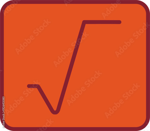 Square Root Vector Icon