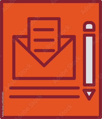 Mail Edit Vector Icon
