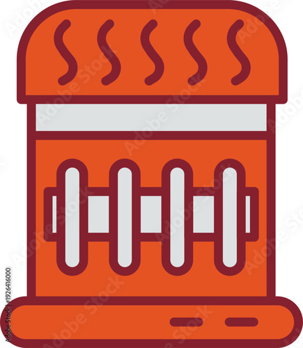 Gas Heater Vector Icon
