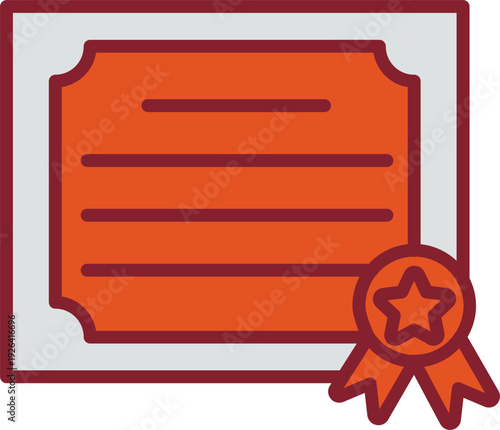 Certificate Vector Icon