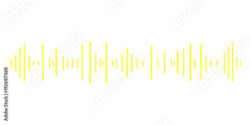 Abstract blue digital sound wave vector illustration featuring a modern electronic audio equalizer waveform pulse over a technology backdrop for music business and radio design