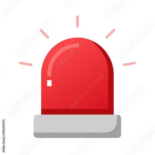 3D illustration of a red mailbox isolated on white featuring a secure lock and key icon for private internet access and safety protection