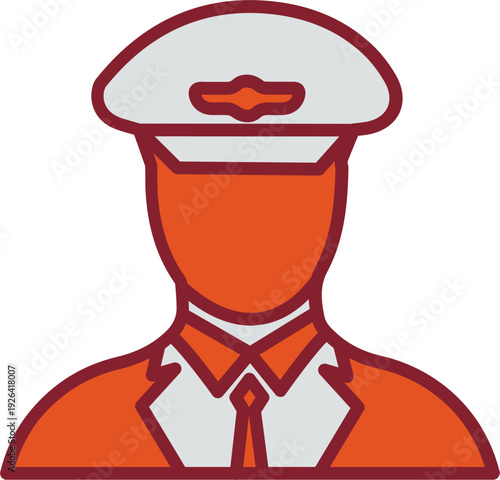 Flight Captain Vector Icon