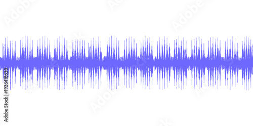 An abstract blue wave background featuring a vector line design that blends music equalizer graphs with nature-inspired grass blades to create a rhythmic audio art backdrop