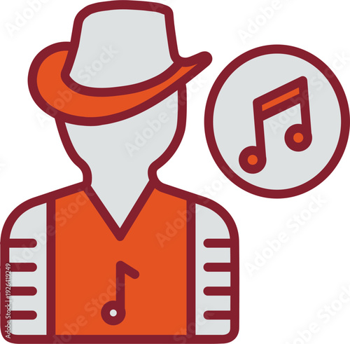 Musician Vector Icon