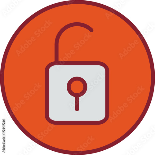 Open Lock II Vector Icon