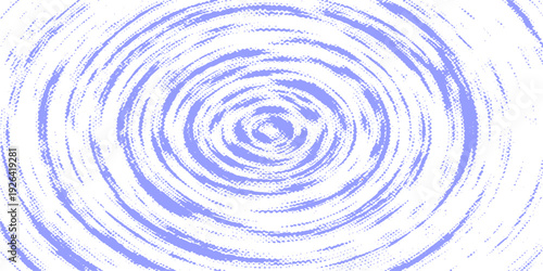 An abstract blue swirl background featuring a liquid water ripple pattern with a white wave splash and light spiral motion texture