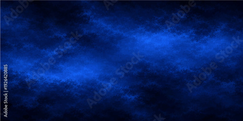 Dark blue grunge background featuring a stormy sky with lightning and clouds reflecting deep texture and moonlit night colors for a dramatic nature backdrop design