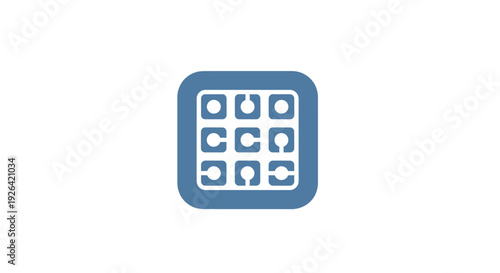 Blue Telephone Keypad Closeup.