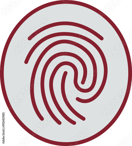Fingerprint Vector Icon