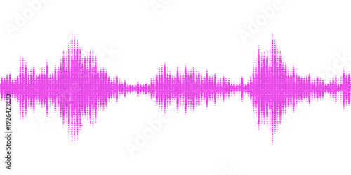 This abstract blue music background features a digital sound wave vector illustration with a sleek electronic equalizer design, showcasing a high-tech audio frequency waveform and pulse line