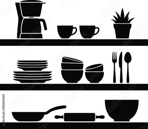 Large Set of Black Car Silhouettes Including Sedan SUV Sports Car Hatchback Pickup Truck Minivan and Convertible Models Isolated on White Background for Design