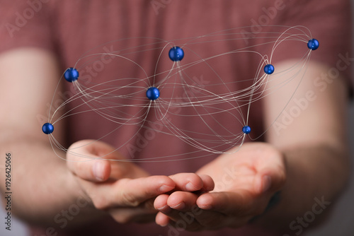 Person holding a graphic re...
